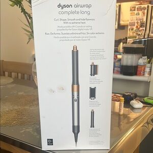Dyson Airwrap Complete Long - Silver and Gold